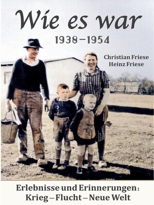 cover image of Wie es war 1938--1954